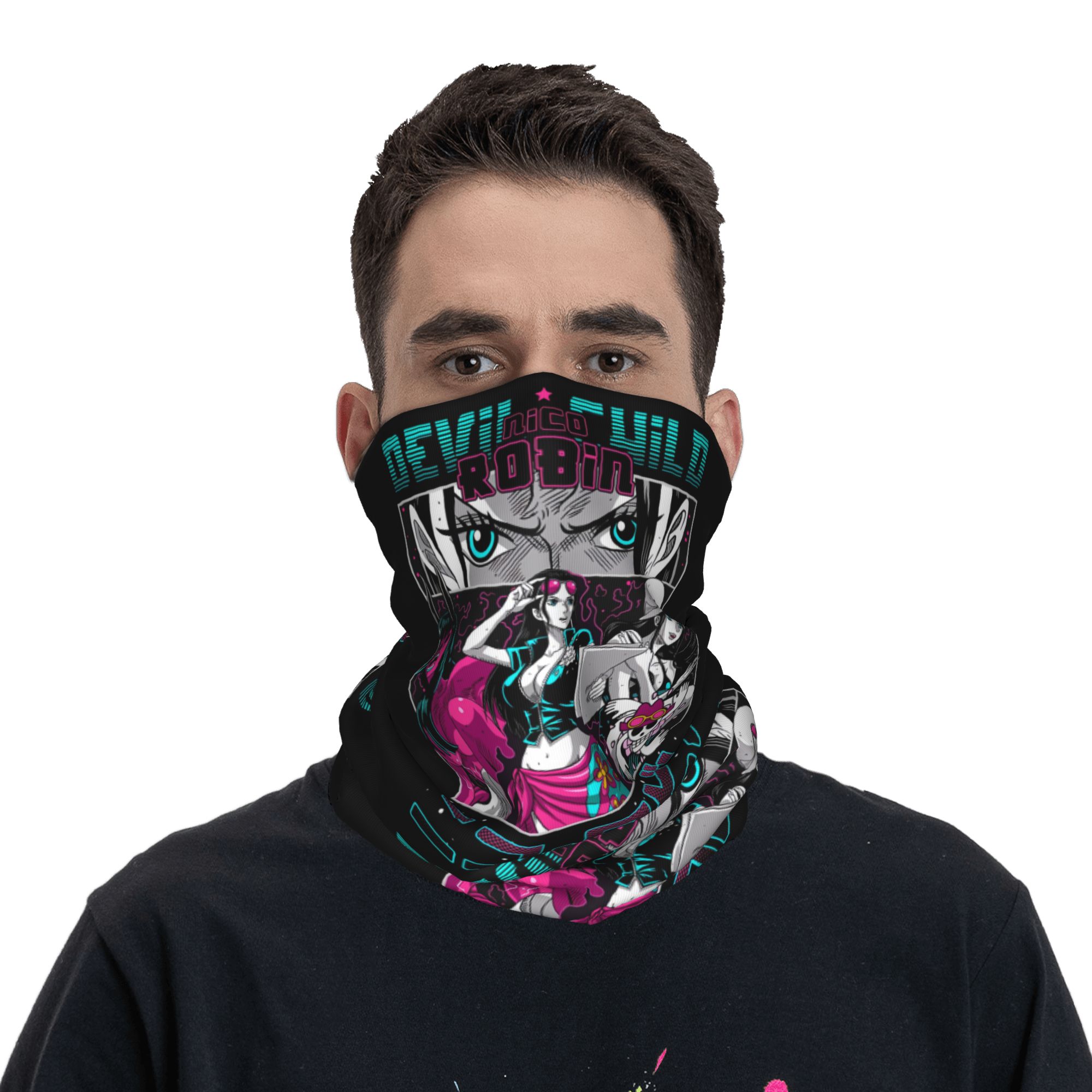 Neck Gaiter Fleece - Nico Robin One Piece Devil Child