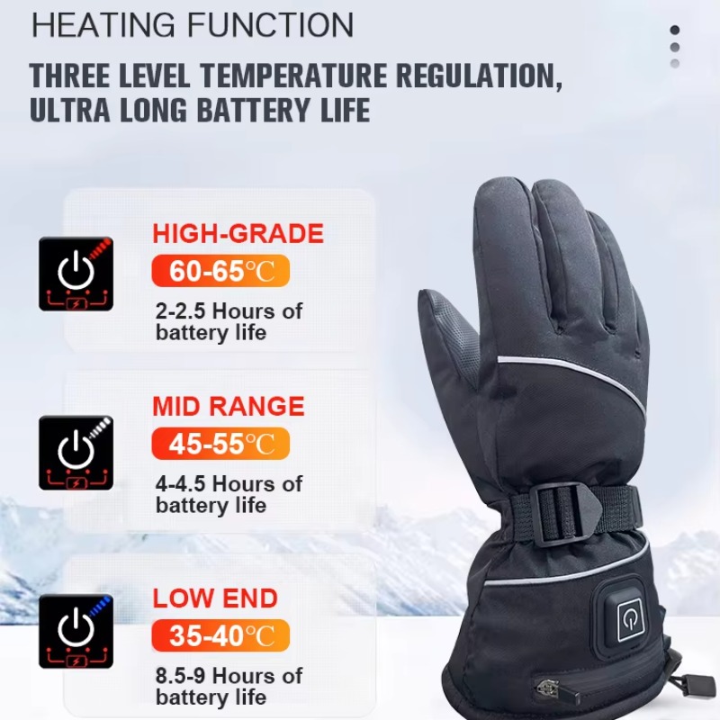 Touch Screen Gloves - Sarung Tangan Ski Listrik Penghangat Musim