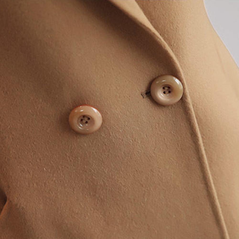 Wool Coat Peacoat - Mantel Wol Wanita Elegan 2025 Kerah