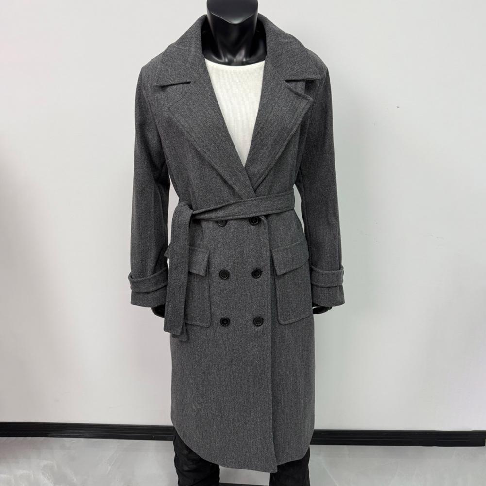 Wool Coat Peacoat - Mantel Lengan Panjang Wanita, Mantel Wanita