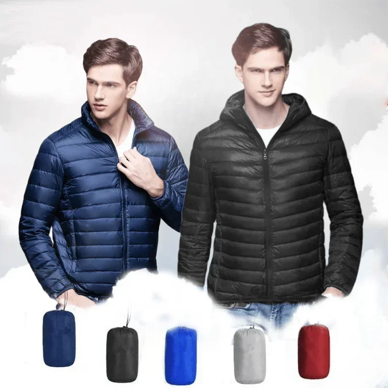 Down Jacket Packable - UETEEY jaket bulu angsa portabel pria,
