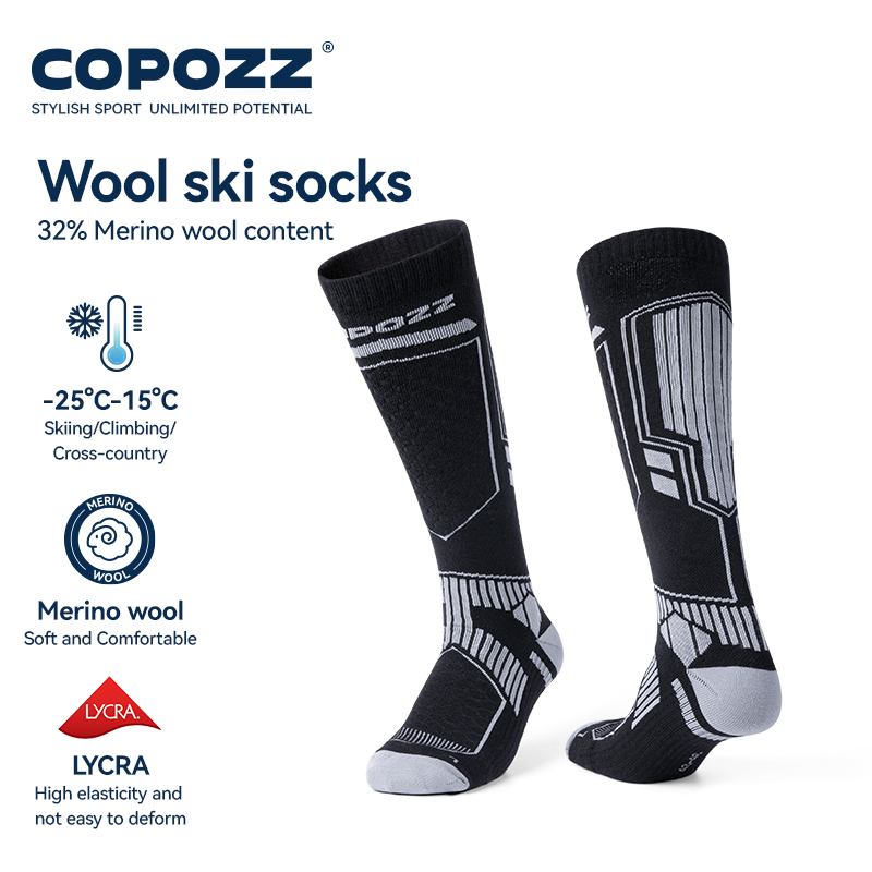 Thermal Sock Wool - COPOZZ Kaus Kaki Ski Musim Dingin
