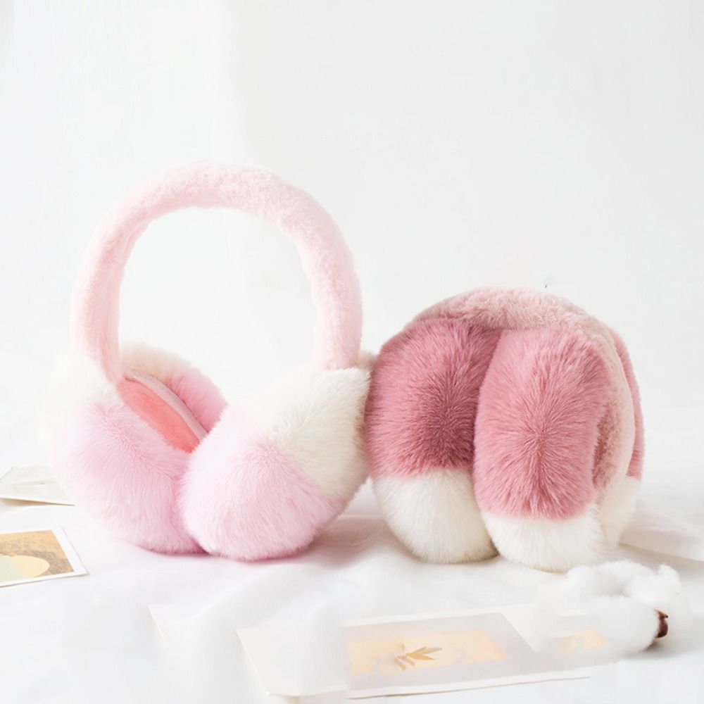 Earmuffs Foldable - Penutup Telinga Bulu Imitasi Fashion Warna