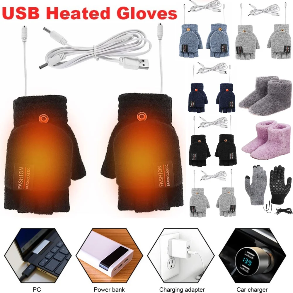 Hand Warmer Electric - Sarung Tangan Elektrik USB Penghangat Musim