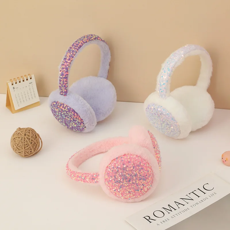 Earmuffs Foldable - Penutup Telinga Wanita Korea Glitter Dopamine