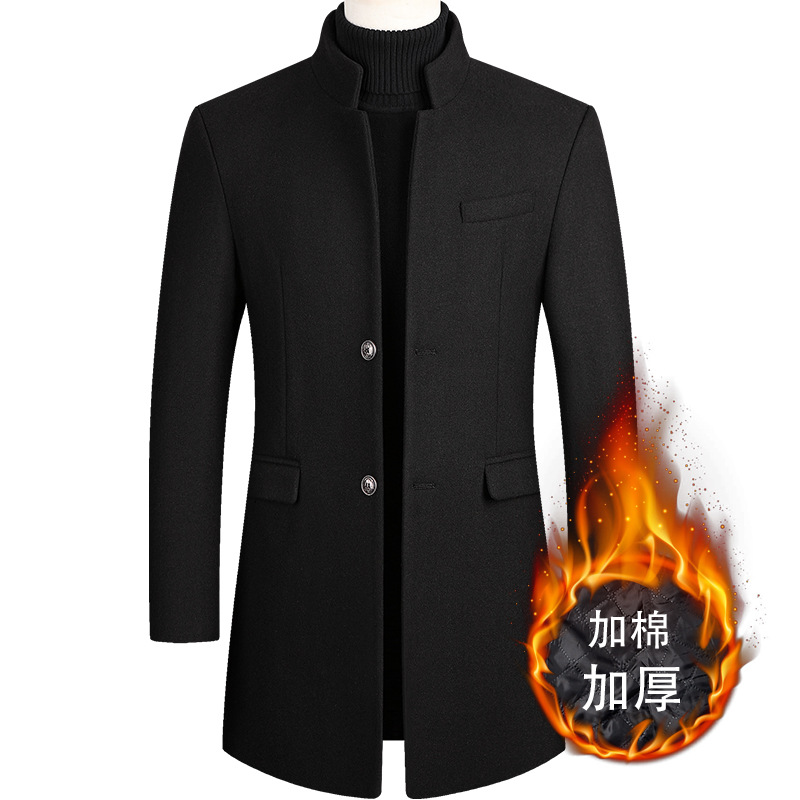 Wool Coat Peacoat - 2025 Baru Ekstra Panjang Wol Jas