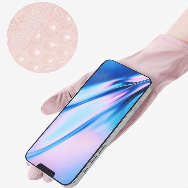 Touch Screen Gloves - Sarung Tangan Mengemudi Tipis Panjang Sutra