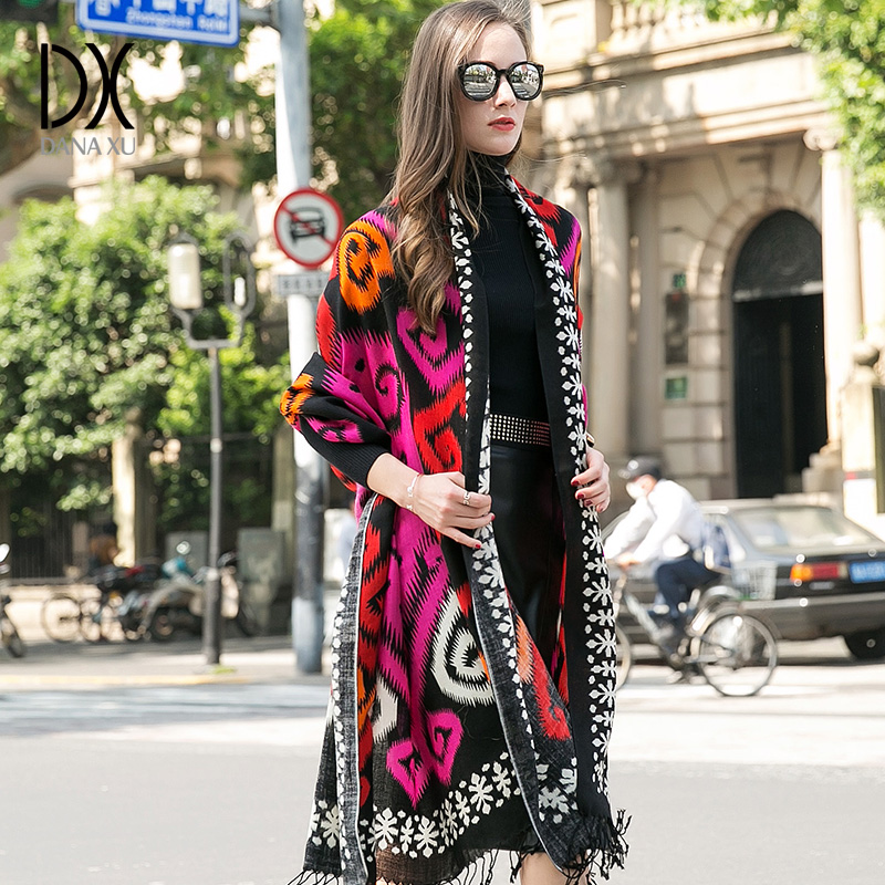 Cashmere Pashmina Wrap - Syal dan Syal Modis Wanita Merek