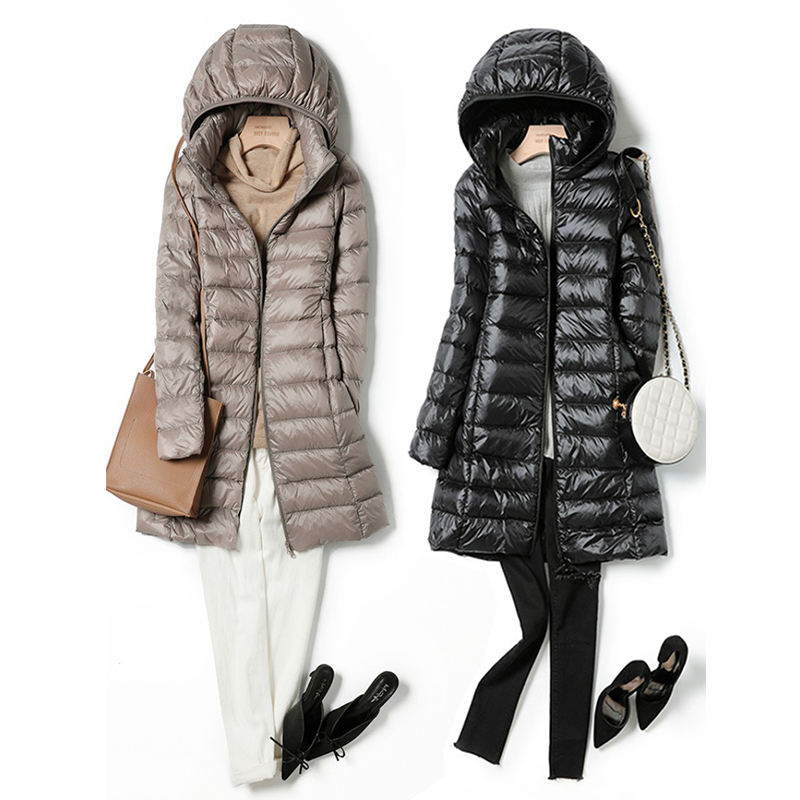 Down Jacket Packable - Topi Wanita Kantor Panjang X Wanita