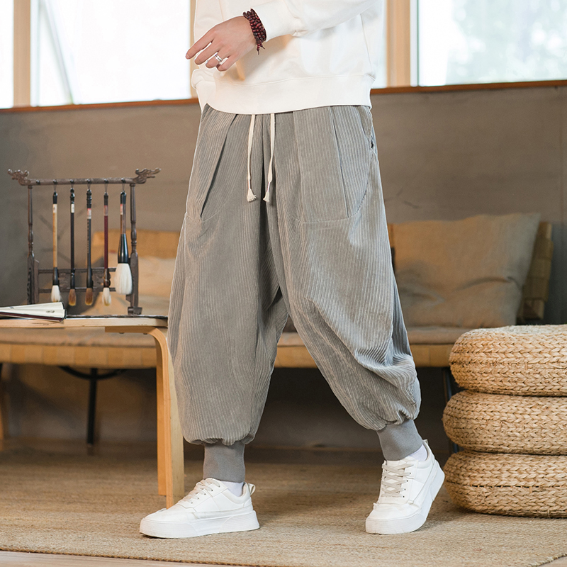 Corduroy Pant Warm - Celana Corduroy pria wanita, bawahan olahraga