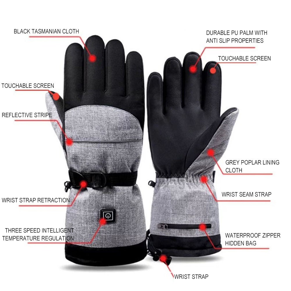 Hand Warmer Electric - 1 Pasang Sarung Tangan Pemanas Ski