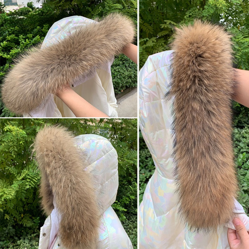 Shawl Wrap Winter - Kerah bulu asli untuk mantel parka