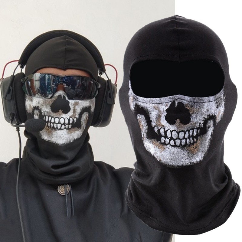 Balaclava Ski Mask - Game COD tengkorak hantu Cosplay wajah