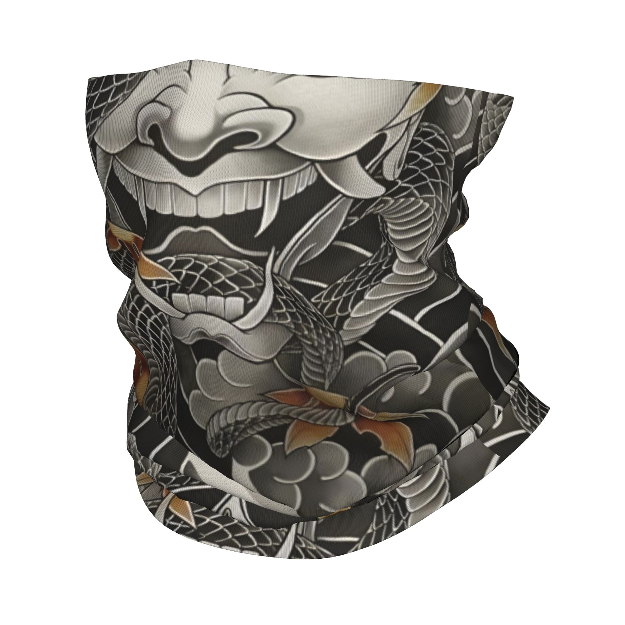 Neck Gaiter Fleece - Bandana Penutup Leher Samurai Oni Demon