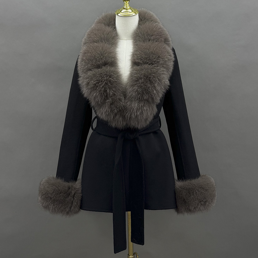 Wool Coat Peacoat - JANEFUR 2026 Mantel Wol dengan Kerah