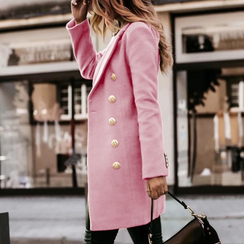 Wool Coat Peacoat - Y5GC Mantel Musim Gugur Musim Dingin