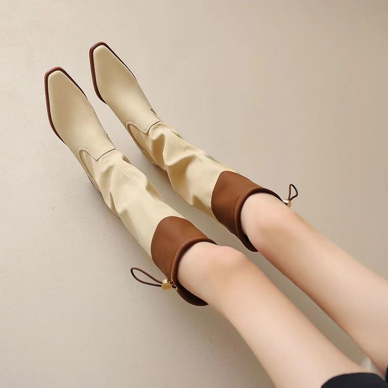 Waterproof Winter Boot - Sepatu Boots Wanita Model Kotak Ujung