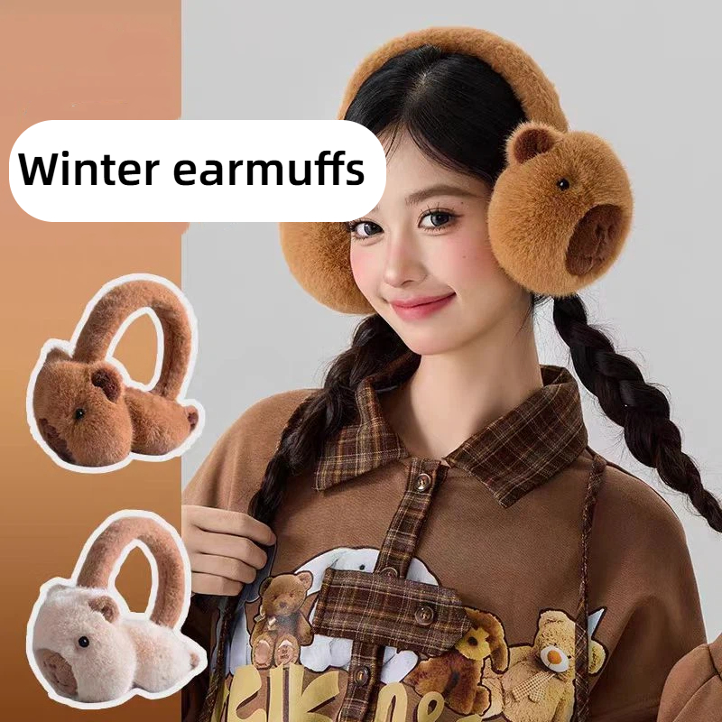 Earmuffs Foldable - Penutup Telinga Capibala Lucu Kartun Lumba-lumba