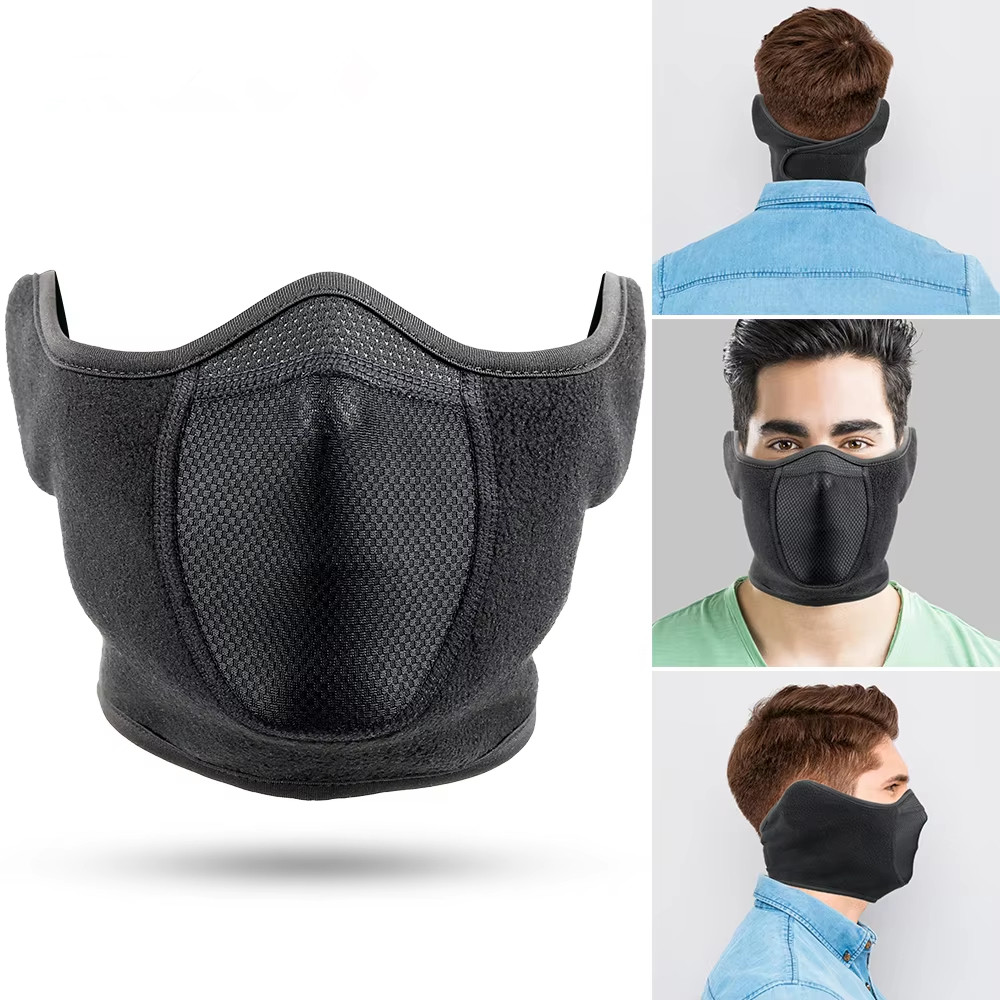 Fleece Ear Warmer Band - Penutup telinga leher pria wanita, penghangat