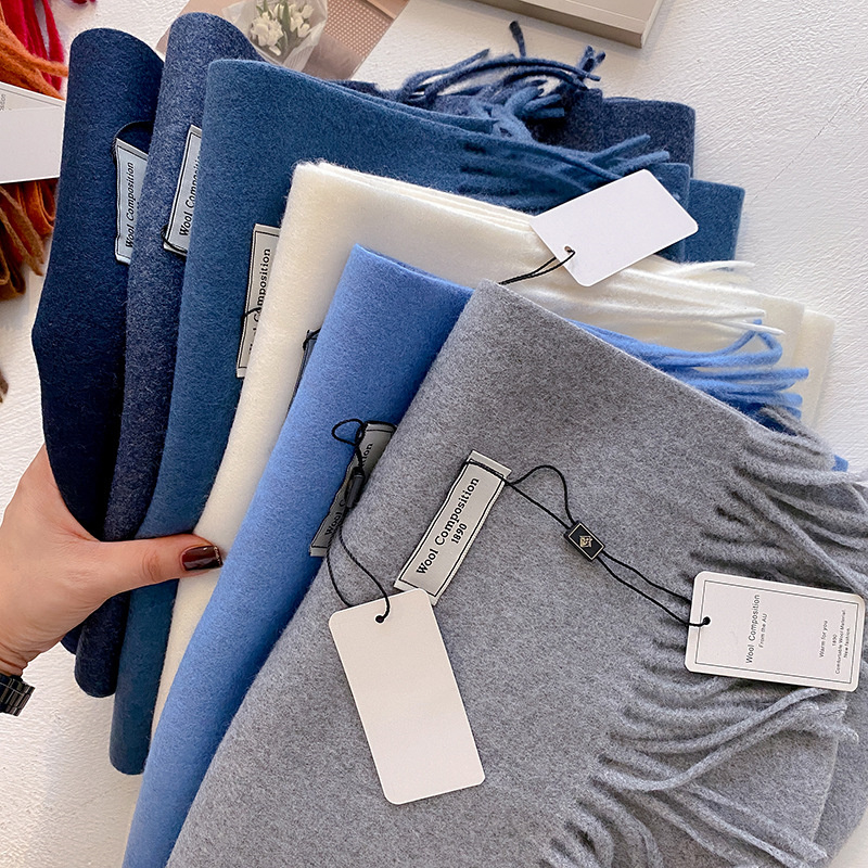 Cashmere Pashmina Wrap - Syal wol untuk wanita, syal kepala