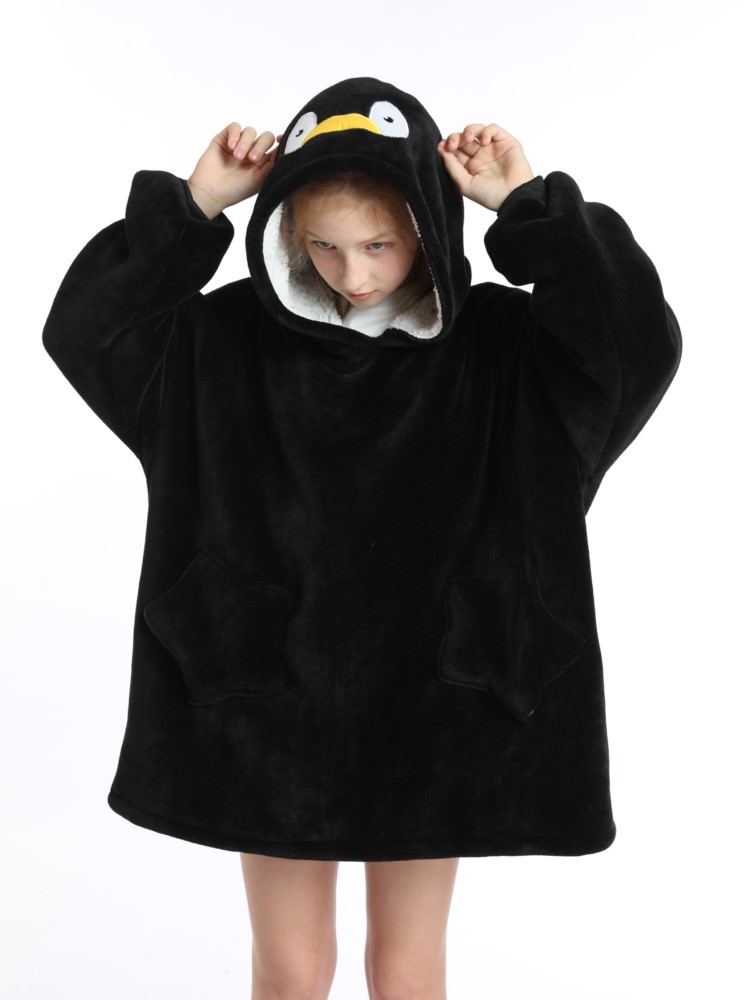 Sherpa Hoodie Fleece - Selimut Sherpa musim dingin Hoodie remaja