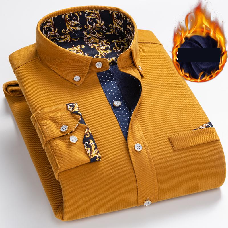 Flannel Shirt Lined - Kemeja Pria Thermal Berbahan Corduroy Tebal