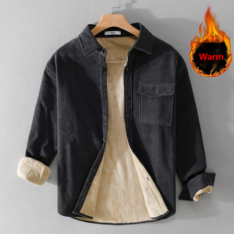 Jaket Kemeja Korduroi Pria Teb - Flannel Shirt Lined ulasan dan harga
