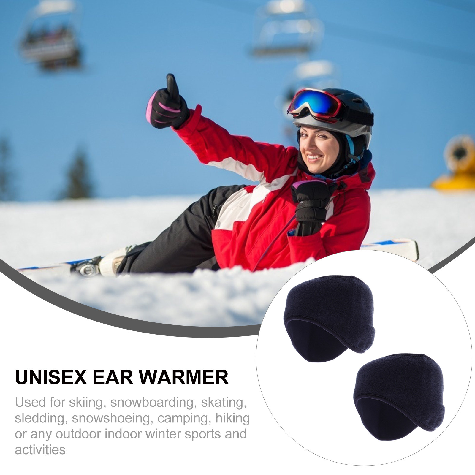 2 Buah Ikat Kepala Hangat Taha - Fleece Ear Warmer Band ulasan dan harga