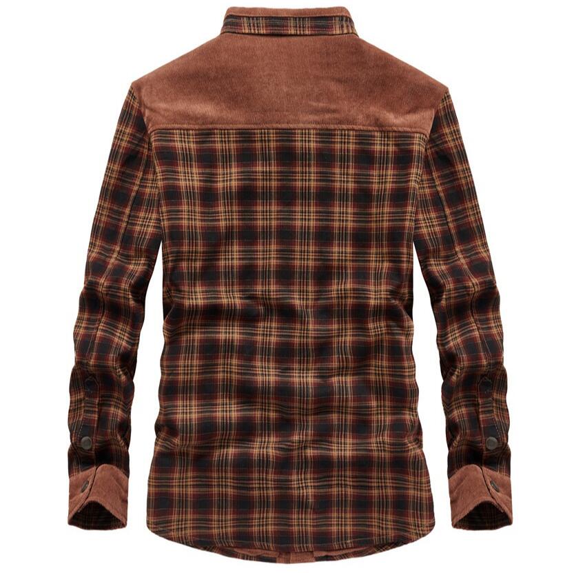 Jaket Pria Musim Dingin Anti A - Flannel Shirt Lined ulasan dan harga
