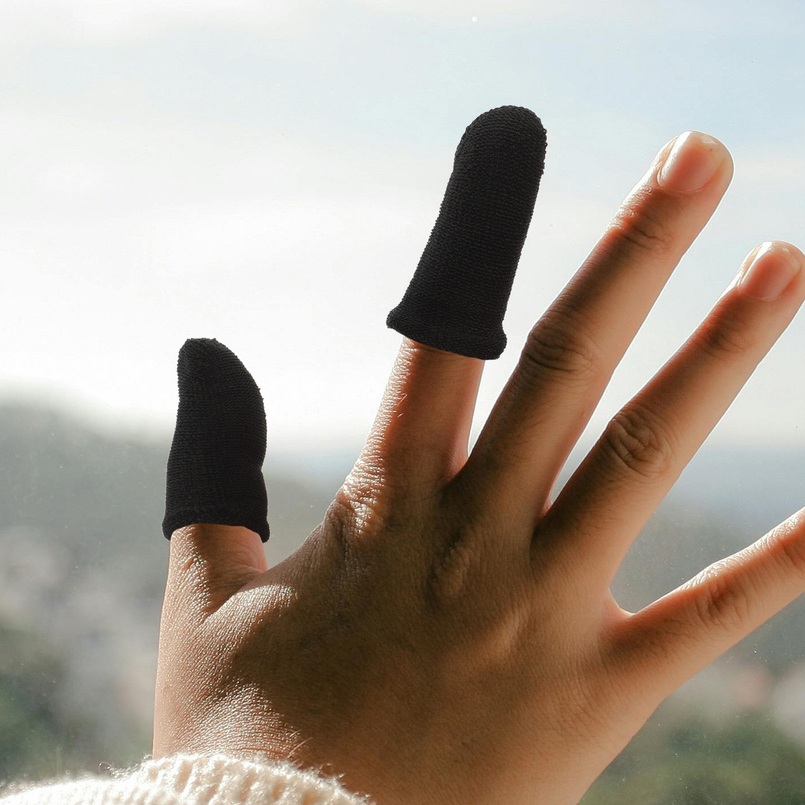 10 Buah Sarung Jari Serat Anti - Touch Screen Gloves ulasan dan harga