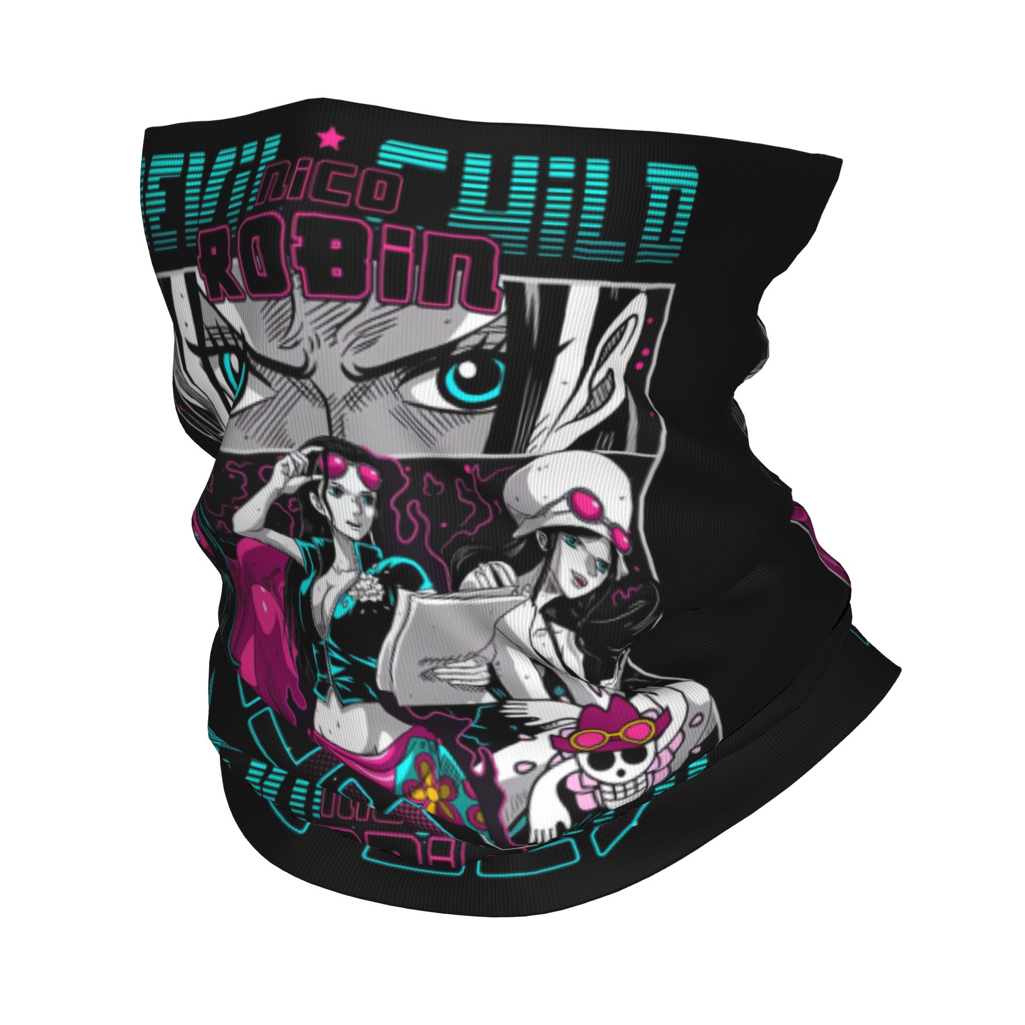 Nico Robin One Piece Devil Chi - Neck Gaiter Fleece ulasan dan harga