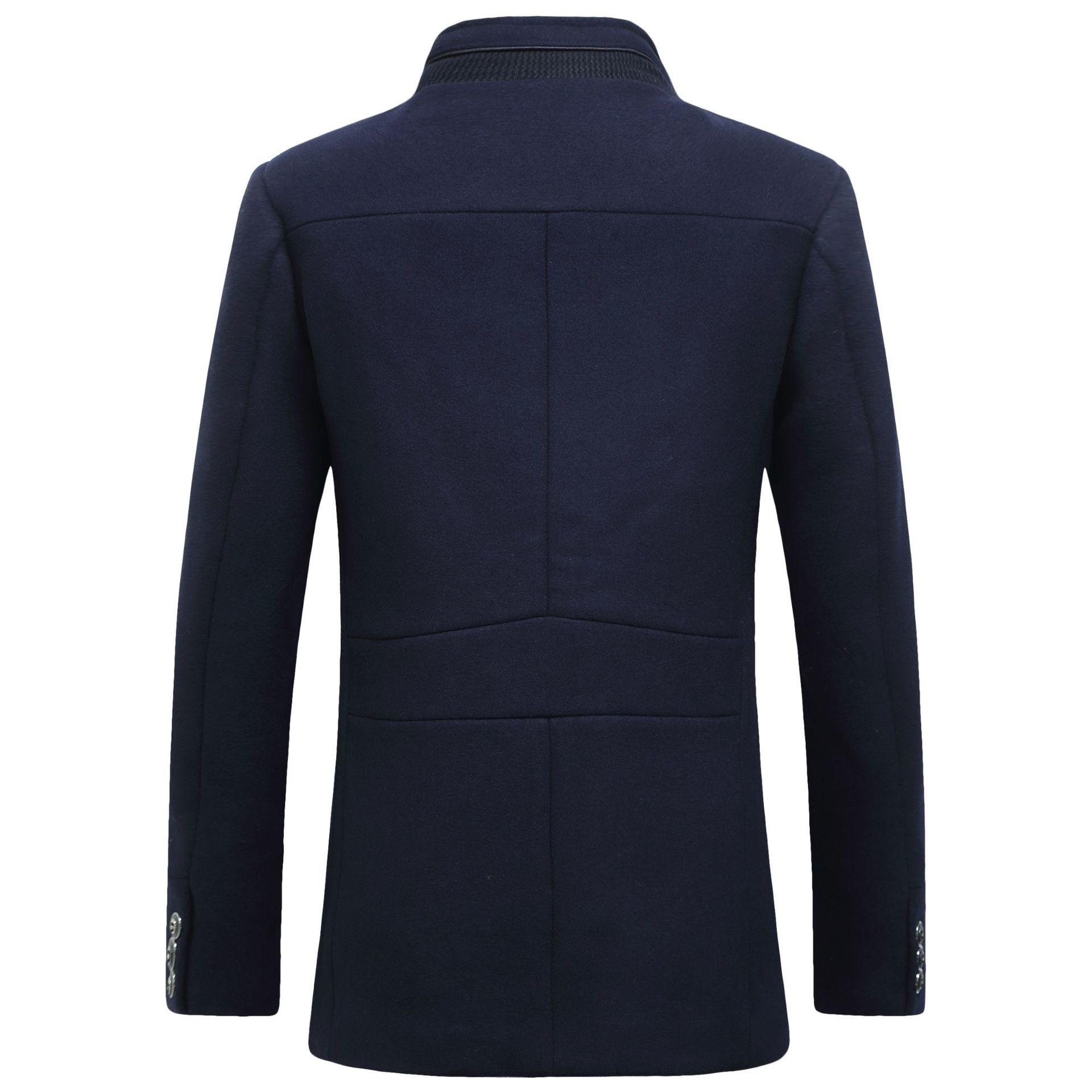 Jaket Wol Mode Pria Klasik Dou - Wool Coat Peacoat ulasan dan harga