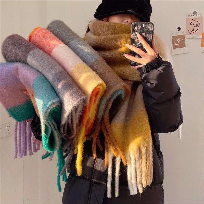 Syal Hangat Tebal Musim Dingin - Cashmere Pashmina Wrap ulasan dan harga