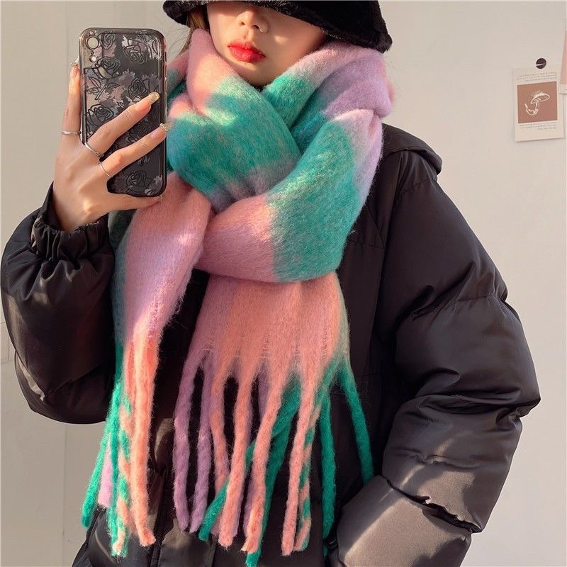 Syal Hangat Tebal Musim Dingin - Cashmere Pashmina Wrap ulasan dan harga