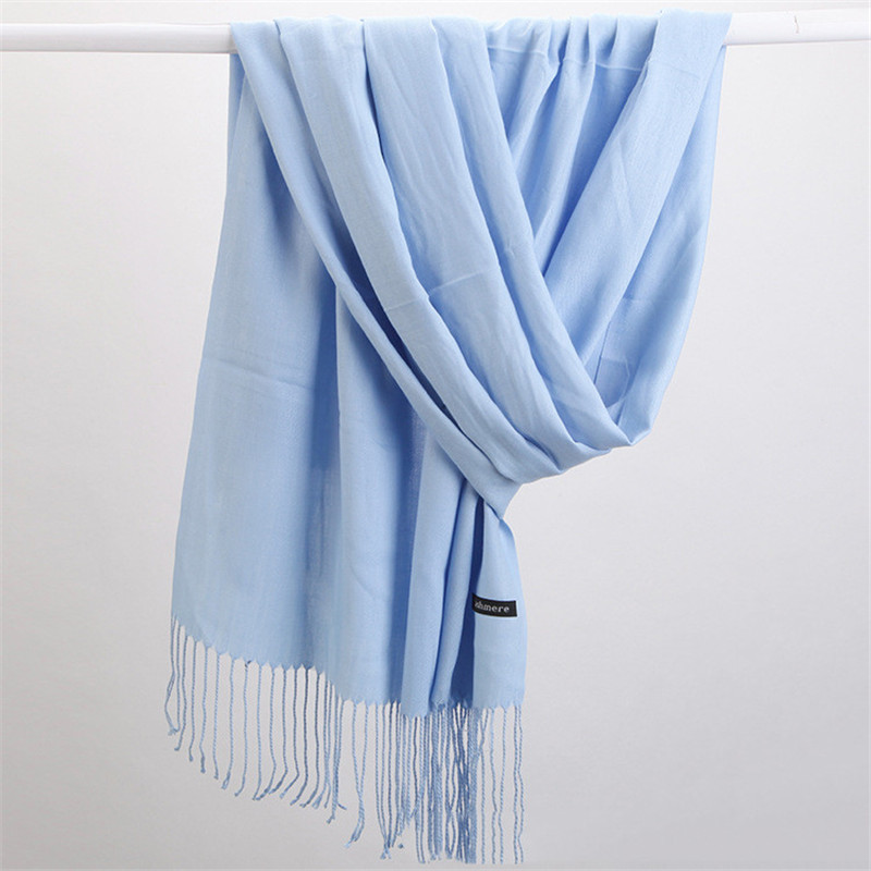 Syal wanita 2023 warna polos,  - Cashmere Pashmina Wrap ulasan dan harga