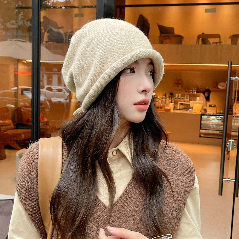 Topi Rajut Wanita Musim Dingin - Knit Beanie Hat Warm ulasan dan harga