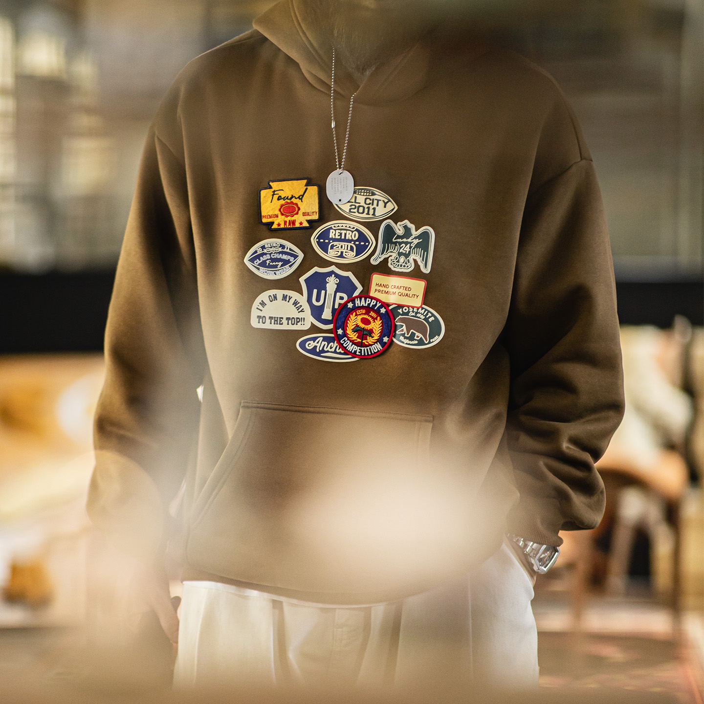 Hoodie Pria Maden Vintage deng - Sherpa Hoodie Fleece ulasan dan harga