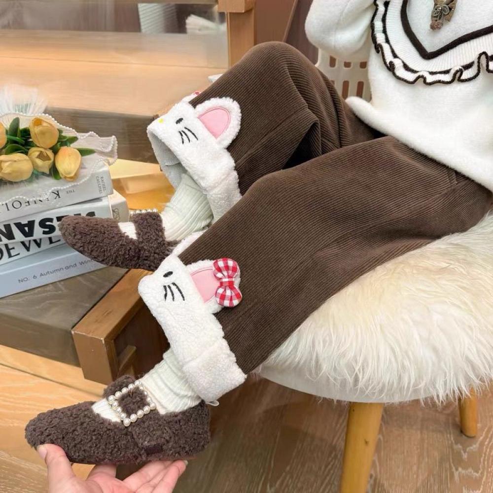 Kawaii Hello Kitty Perempuan c - Corduroy Pant Warm ulasan dan harga