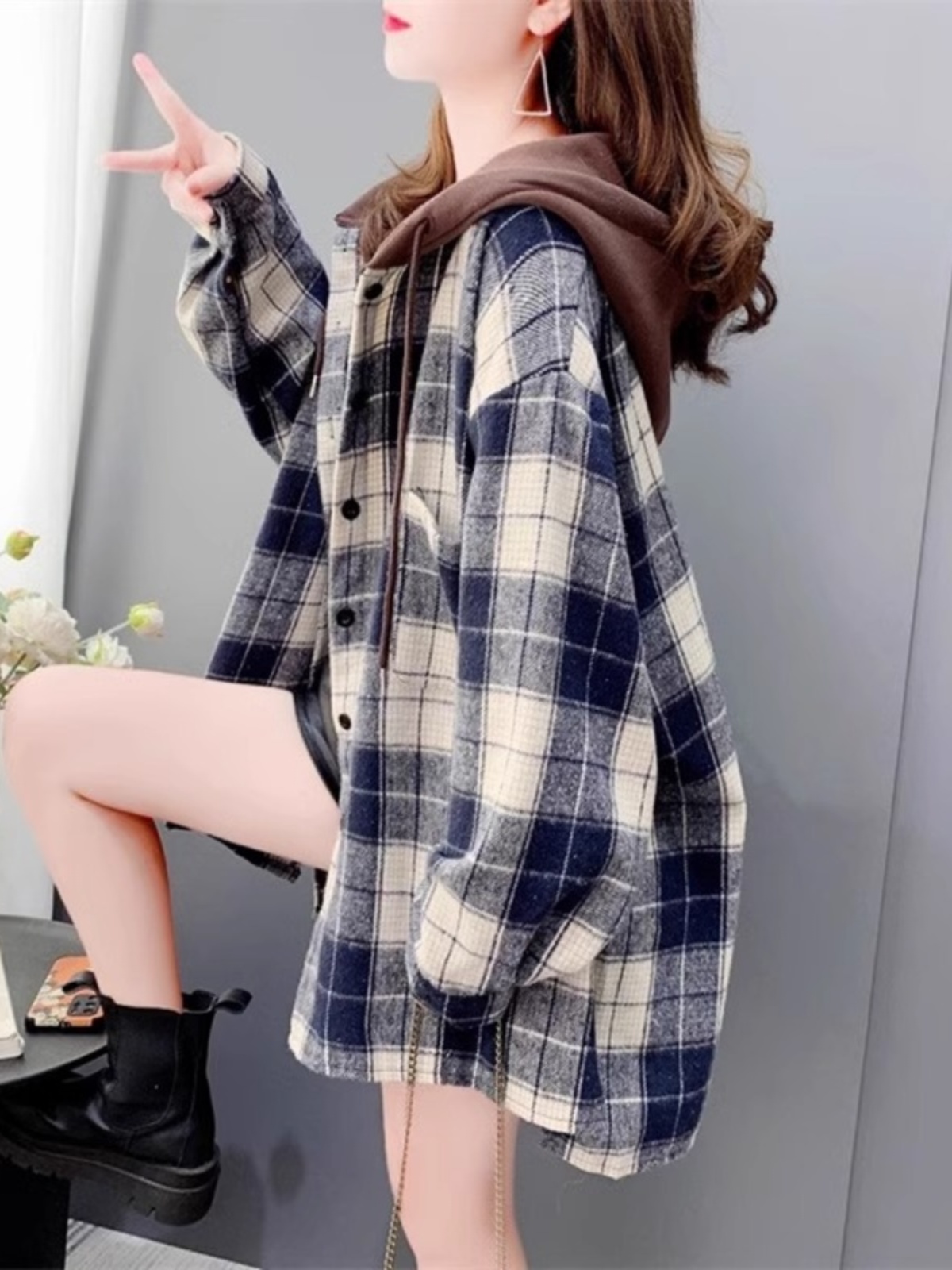 Kemeja Jaket Flanel Kotak-kota - Flannel Shirt Lined ulasan dan harga