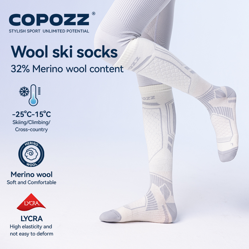 COPOZZ Kaus Kaki Ski Musim Din - Thermal Sock Wool ulasan dan harga