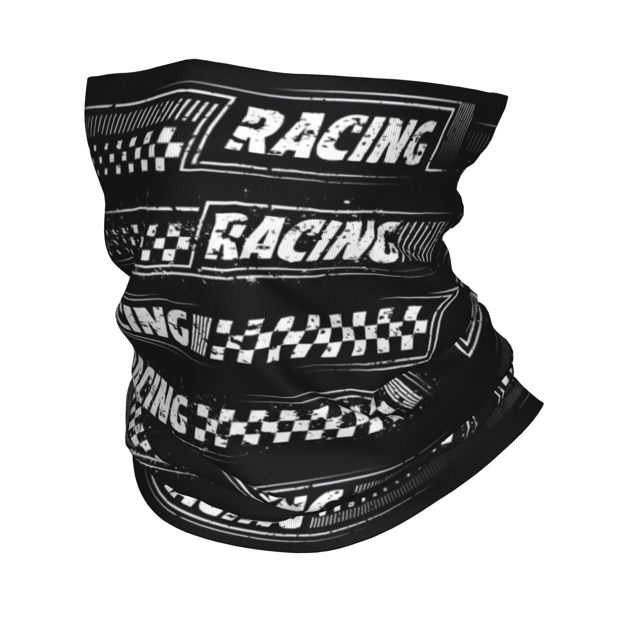 Bandana Logo Motor Balap Rally - Neck Gaiter Fleece ulasan dan harga
