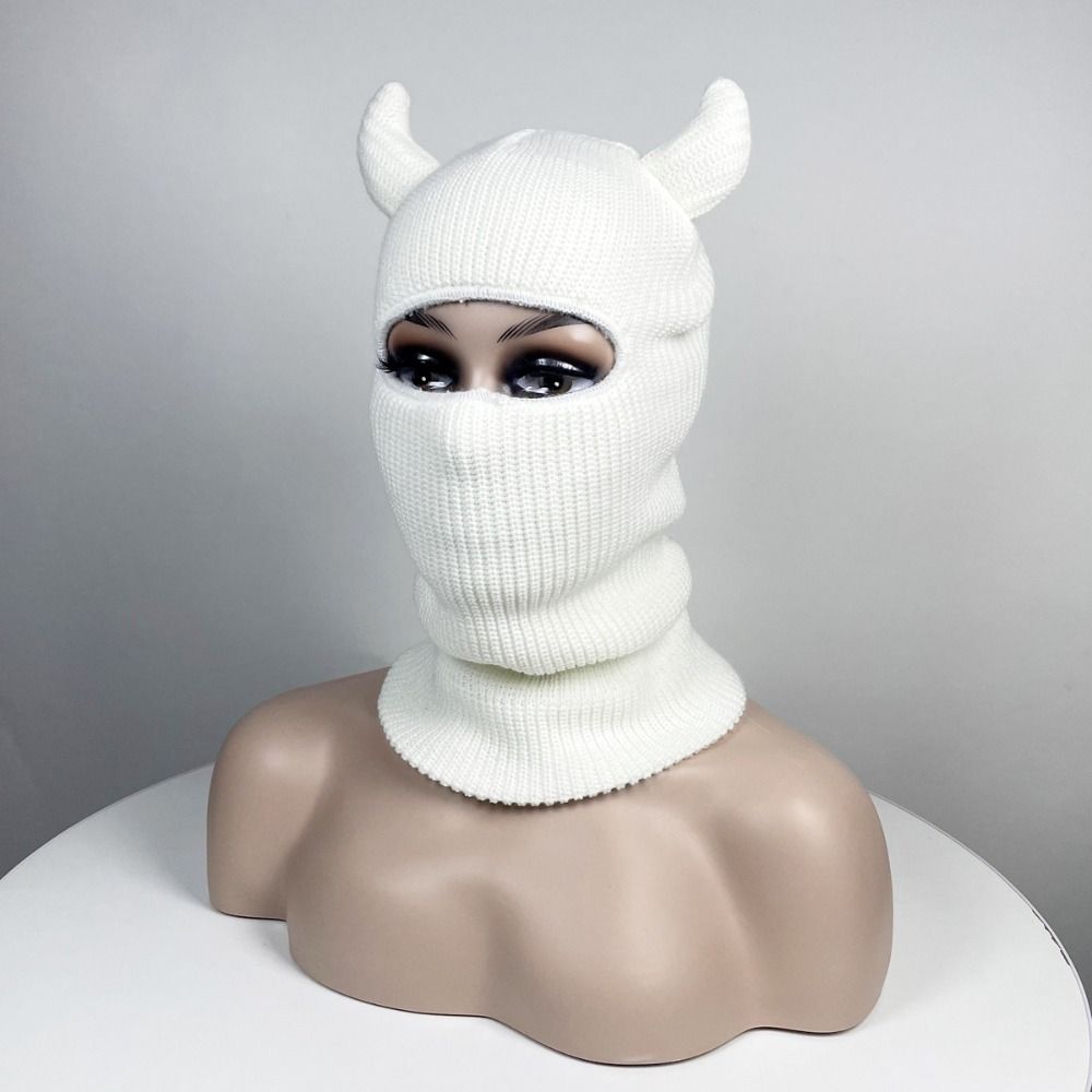 Topi Rajut Balaclava dengan Ta - Balaclava Ski Mask ulasan dan harga