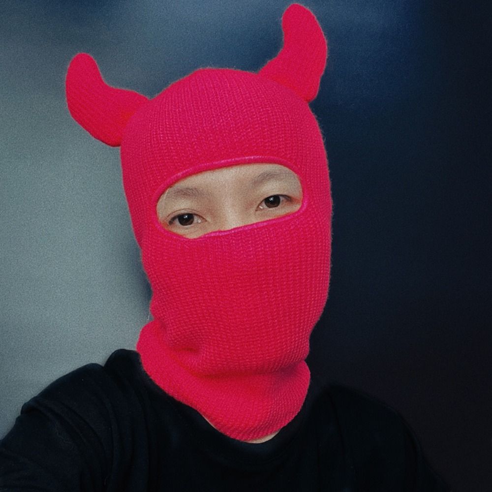 Topi Rajut Balaclava dengan Ta - Balaclava Ski Mask ulasan dan harga