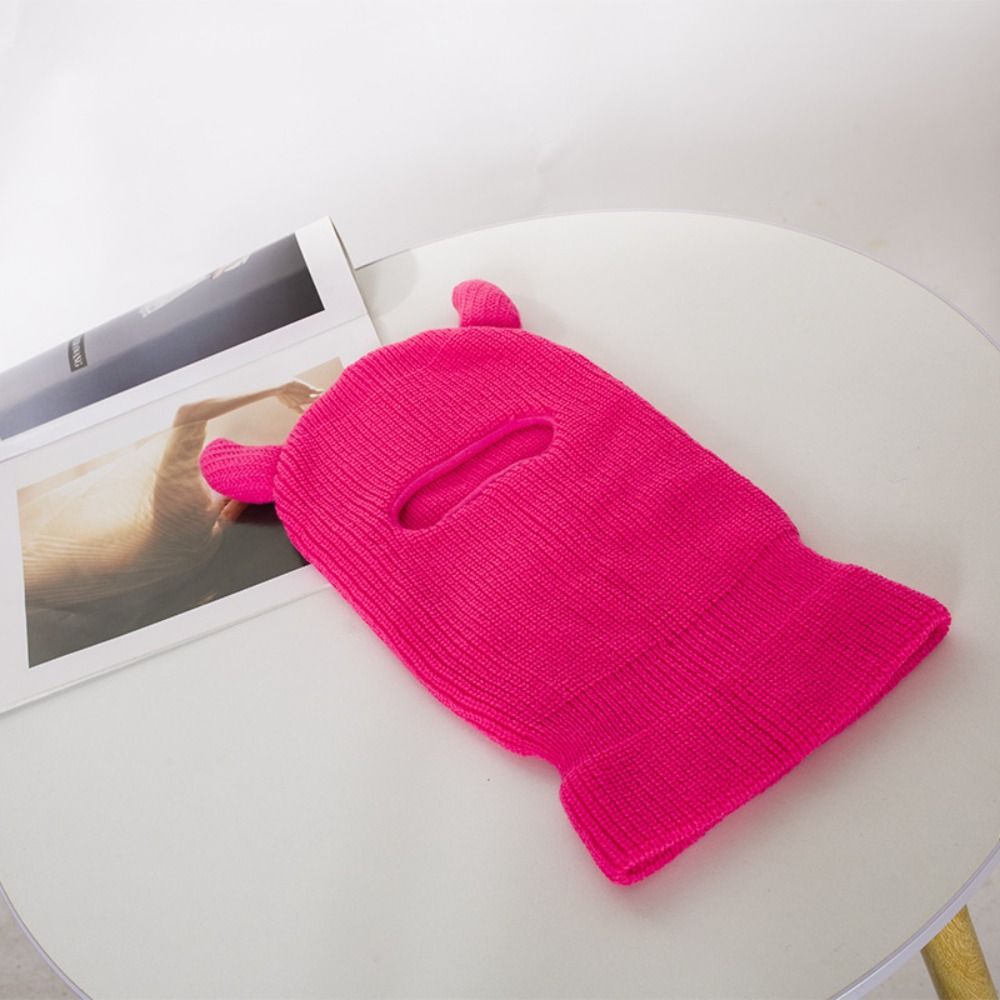 Topi Rajut Balaclava dengan Ta - Balaclava Ski Mask ulasan dan harga