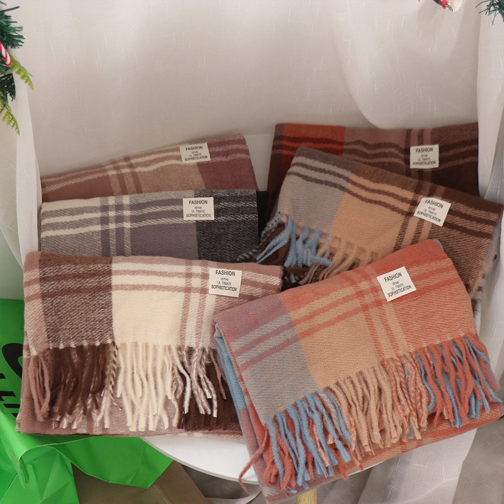 Syal Wol Kotak-kotak Tahan Ang - Wool Scarf Men ulasan dan harga