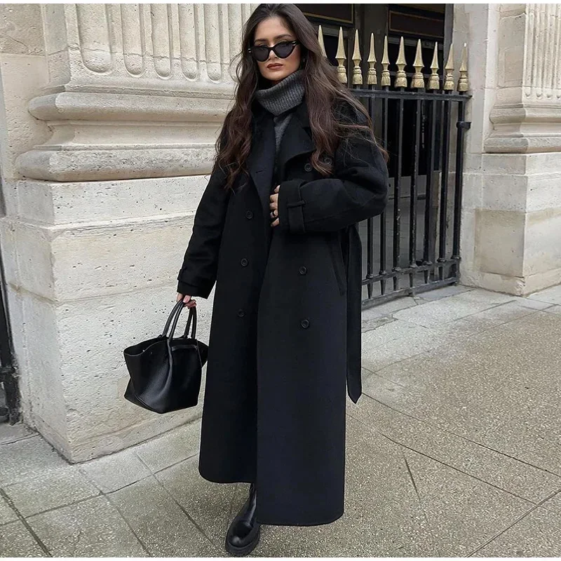 Mantel Panjang Wanita Warna Ab - Wool Coat Peacoat ulasan dan harga