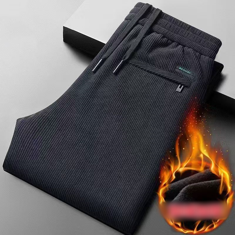 Celana kasual pria warna hitam - Corduroy Pant Warm ulasan dan harga