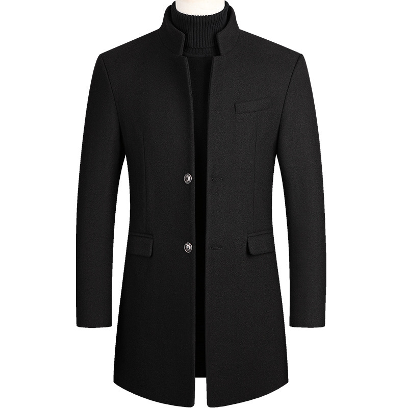 2025 Baru Ekstra Panjang Wol J - Wool Coat Peacoat ulasan dan harga