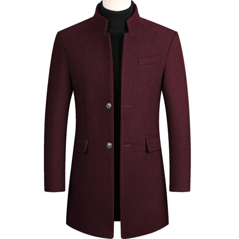 2025 Baru Ekstra Panjang Wol J - Wool Coat Peacoat ulasan dan harga