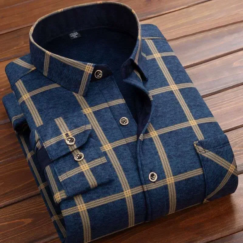 Kemeja Flanel Pria Musim Dingi - Flannel Shirt Lined ulasan dan harga